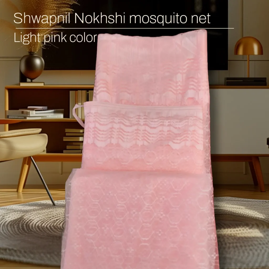 Shwappnil Mosquito Net – Stylish & Full-Body Design Product Description: We sell Shopnil Mosquito Nets designed for a comfortable, peaceful, and safe sleep. Made with high-quality,